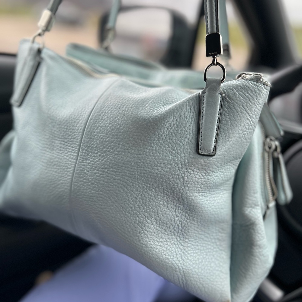 Coach. Baby Blue Satchel. - Picture 12 of 13